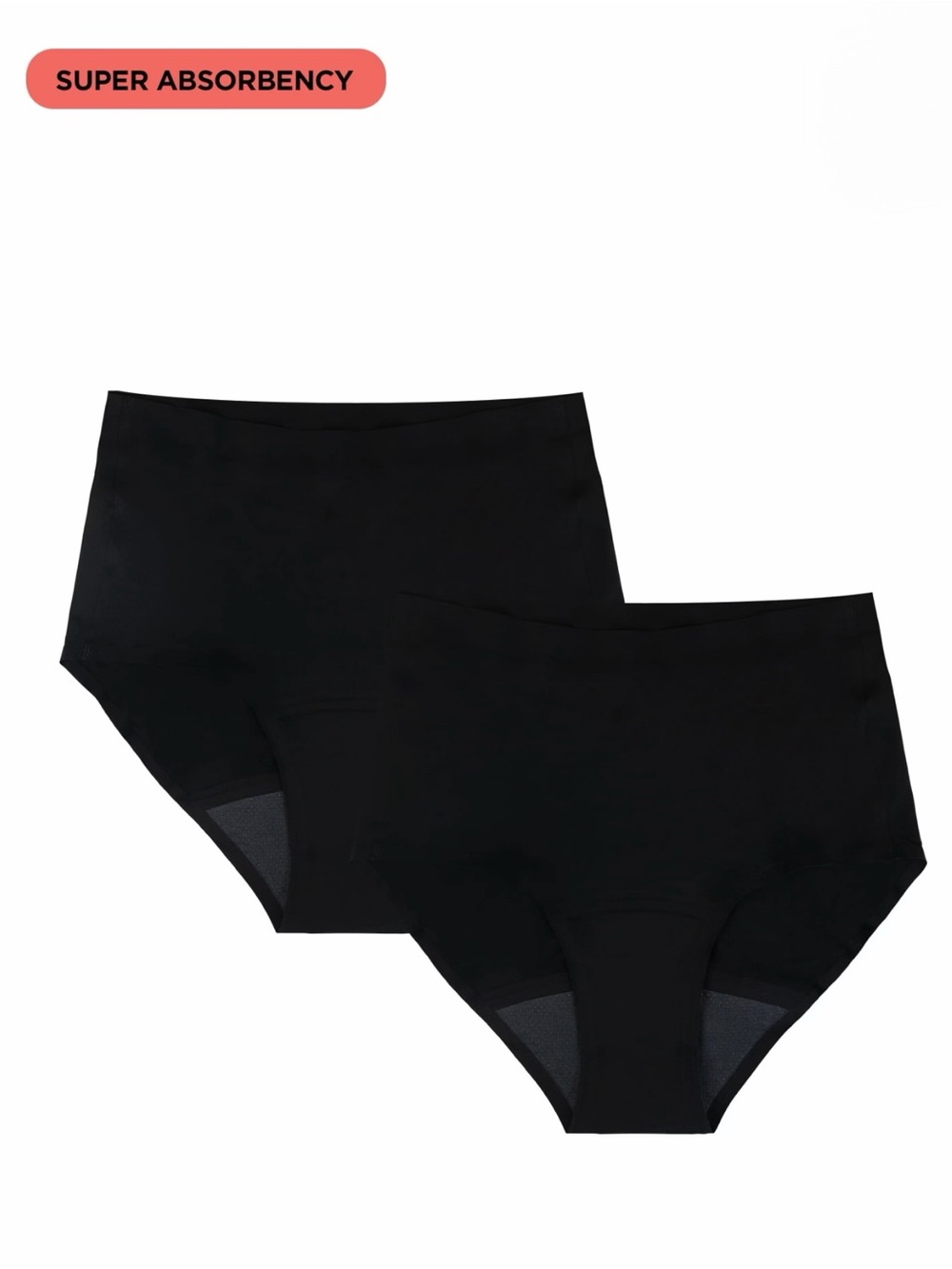 Super Absorbency High-Rise Brief Period
Underwear, 2-Pack